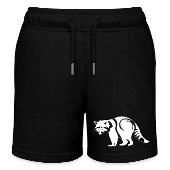 Raton laveur - Short de jogging enfant bio Stanley/Stella - noir - Devant
