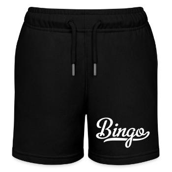 bingo - Kids Organic Sweat Shorts by Stanley/Stella - black - Front