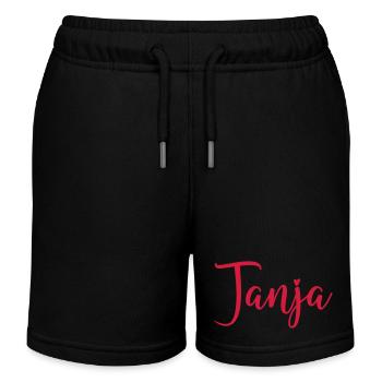 name tanja - Kinder Organic Joggingshorts Mini Bolter von Stanley/Stella - Schwarz - Vorne