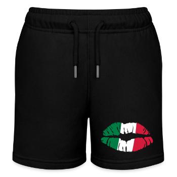 italie - Short de jogging enfant bio Stanley/Stella - noir - Devant