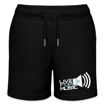 Live for Music Lautsprecher Spruch Leben für Musik - Kinder Organic Joggingshorts Mini Bolter von Stanley/Stella - Schwarz - Vorne