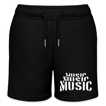 Musique Citation Musique Lettres d’amour Dire Texte - Short de jogging enfant bio Stanley/Stella - noir - Devant