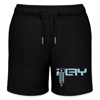 Party Play Schalter An Symbol Anschalten Graffiti - Kinder Organic Joggingshorts Mini Bolter von Stanley/Stella - Schwarz - Vorne