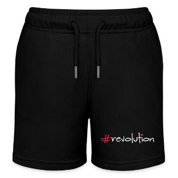 révolution - Short de jogging enfant bio Stanley/Stella - noir - Devant