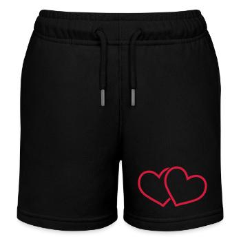 herz - Kinder Organic Joggingshorts Mini Bolter von Stanley/Stella - Schwarz - Vorne