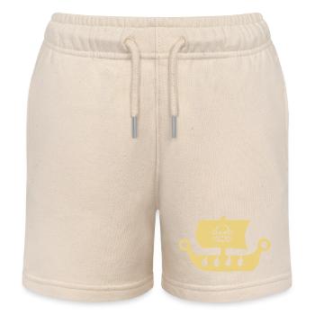 bateau pirate - Short de jogging enfant bio Stanley/Stella - écru doux - Devant