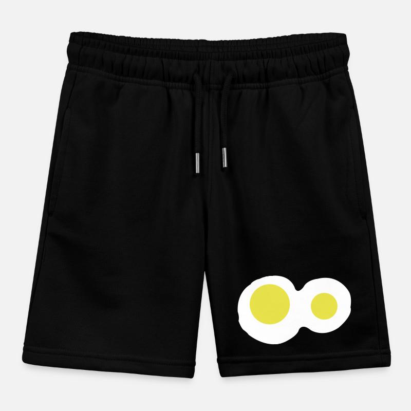 Fried eggs Kids Organic Sweat Shorts by Stanley/Stella