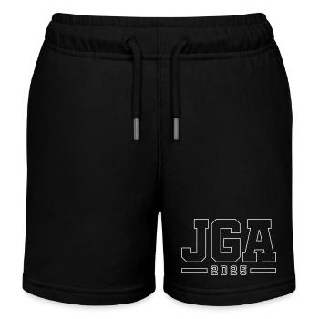 JGA 2025 Kontur Junggesellenabschied - Kinder Organic Joggingshorts Mini Bolter von Stanley/Stella - Schwarz - Vorne