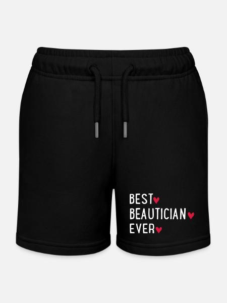 Kosmetikerin - Kinder Organic Joggingshorts Mini Bolter von Stanley/Stella - Schwarz