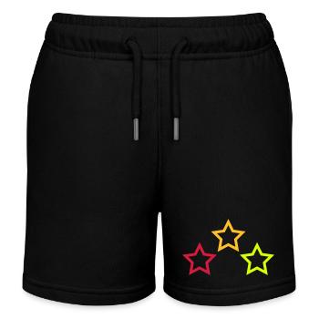 étoiles - Short de jogging enfant bio Stanley/Stella - noir - Devant