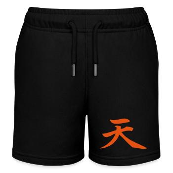 Ten (ciel) - Short de jogging enfant bio Stanley/Stella - noir - Devant