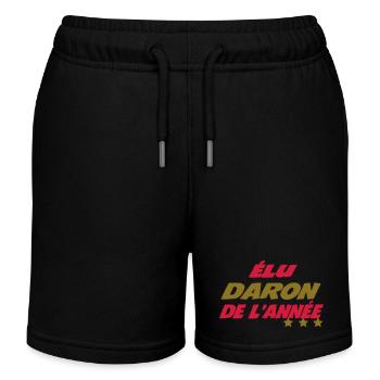 Elu DARON de l'année - Short de jogging enfant bio Stanley/Stella - noir - Devant