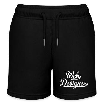 Concepteur de sites Web - Short de jogging enfant bio Stanley/Stella - noir - Devant