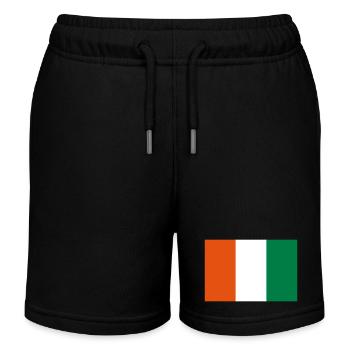 Ivory Coast / Flag of Côte d'Ivoire - Kids Organic Sweat Shorts by Stanley/Stella - black - Front