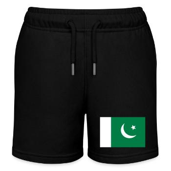 Pakistan - Short de jogging enfant bio Stanley/Stella - noir - Devant