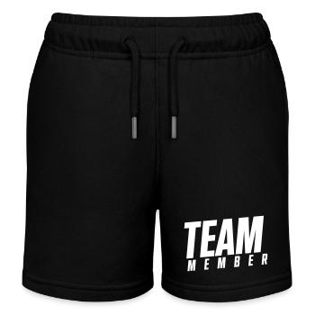 Team Member - Kids Organic Sweat Shorts by Stanley/Stella - black - Front