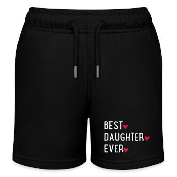 Fille - Short de jogging enfant bio Stanley/Stella - noir - Devant