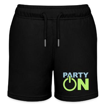 Fête Sur Jouer Un Symbole Allumer Techno DJ Musique - Short de jogging enfant bio Stanley/Stella - noir - Devant