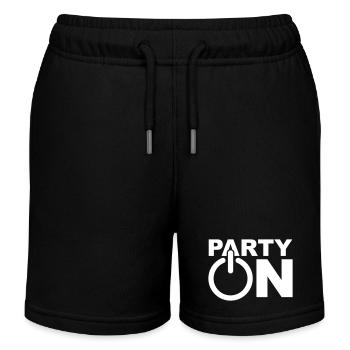 Fête Sur Jouer Un Symbole Allumer Techno DJ Musique - Short de jogging enfant bio Stanley/Stella - noir - Devant