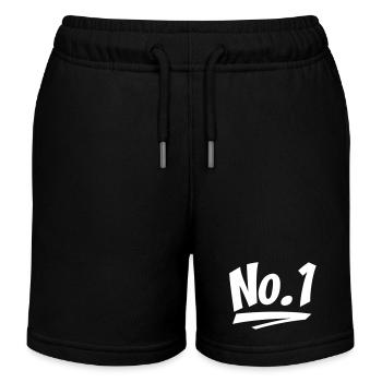 Numéro un - Short de jogging enfant bio Stanley/Stella - noir - Devant