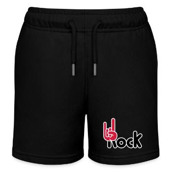 Heavy Metal Hard Rock Musique Cors Geste Logo - Short de jogging enfant bio Stanley/Stella - noir - Devant