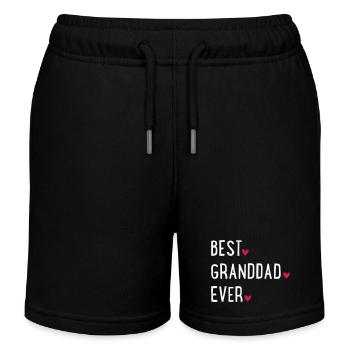 Opa - Kinder Organic Joggingshorts Mini Bolter von Stanley/Stella - Schwarz - Vorne
