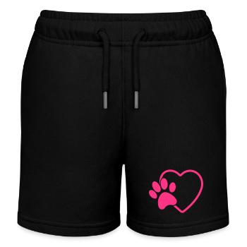 coeur de patte - Short de jogging enfant bio Stanley/Stella - noir - Devant