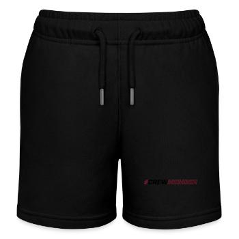 Crew Symbol - Kinder Organic Joggingshorts Mini Bolter von Stanley/Stella - Schwarz - Vorne