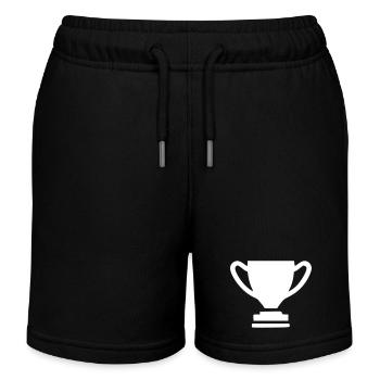 Icône de coupe Icône minimale Vecteur - Short de jogging enfant bio Stanley/Stella - noir - Devant