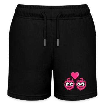 Amour monstre - Short de jogging enfant bio Stanley/Stella - noir - Devant