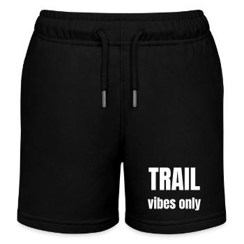 For hikers only the path - Kids Organic Sweat Shorts by Stanley/Stella - black - Front