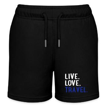 Reisen - Kinder Organic Joggingshorts Mini Bolter von Stanley/Stella - Schwarz - Vorne