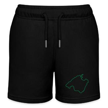 mallorca karte umriss - Kinder Organic Joggingshorts Mini Bolter von Stanley/Stella - Schwarz - Vorne