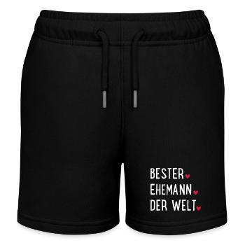Ehemann - Kinder Organic Joggingshorts Mini Bolter von Stanley/Stella - Schwarz - Vorne