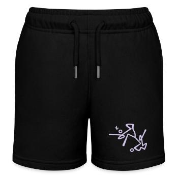 Licht , light one - Kinder Organic Joggingshorts Mini Bolter von Stanley/Stella - Schwarz - Vorne