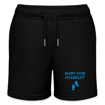 Baby for AUGUST - Kids Organic Sweat Shorts by Stanley/Stella - black - Front