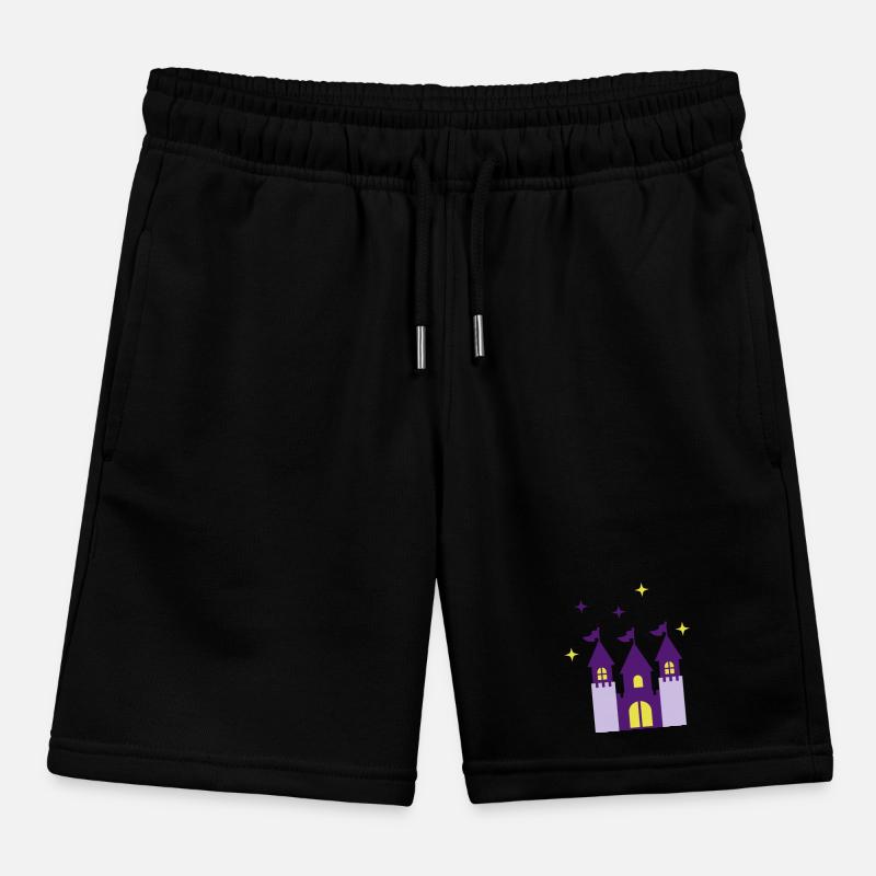 Fairy Castle Kids Organic Sweat Shorts by Stanley/Stella