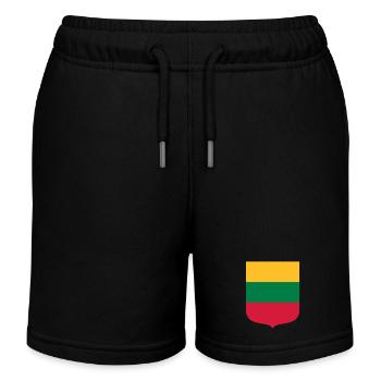 Lituanie - Short de jogging enfant bio Stanley/Stella - noir - Devant