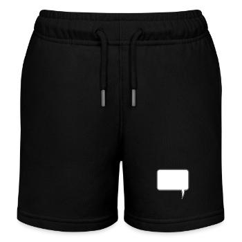 Conception rectangulaire de bulle de dialogue - Short de jogging enfant bio Stanley/Stella - noir - Devant