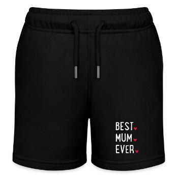 mère - Short de jogging enfant bio Stanley/Stella - noir - Devant