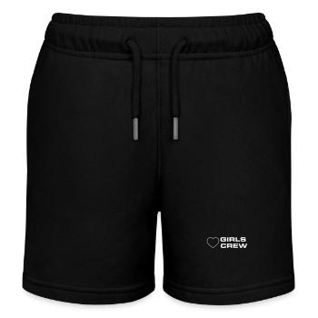 Girls Crew - Kids Organic Sweat Shorts by Stanley/Stella - black - Front