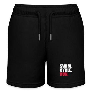 Triathlon - Short de jogging enfant bio Stanley/Stella - noir - Devant