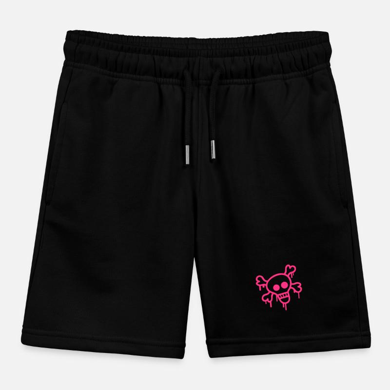Pirata Cranio Cranio Osso Scheletro Graffiti Pantaloncini sportivi ecologici MINI BOLTER per bambini di Stanley/Stella