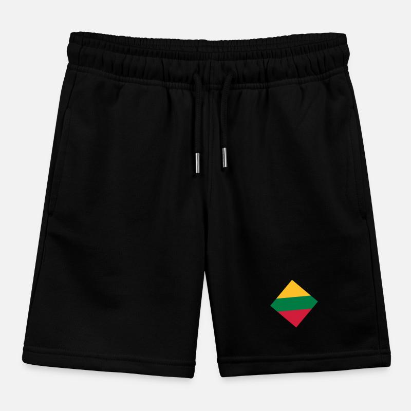 Lithuania Kids Organic Sweat Shorts by Stanley/Stella