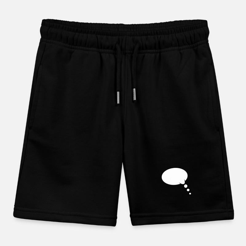 Thought Bubble Design Kids Organic Sweat Shorts by Stanley/Stella