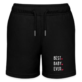 Best baby - Kids Organic Sweat Shorts by Stanley/Stella - black - Front