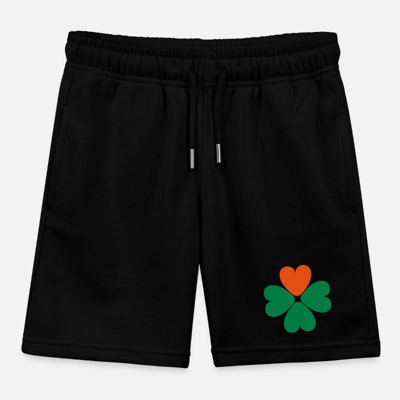 St. Patrick's Day Kleeblatt Kleeblatt Kleeblatt Herz Kinder Organic Joggingshorts Mini Bolter von Stanley/Stella