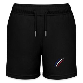 Griffes France - Short de jogging enfant bio Stanley/Stella - noir - Devant