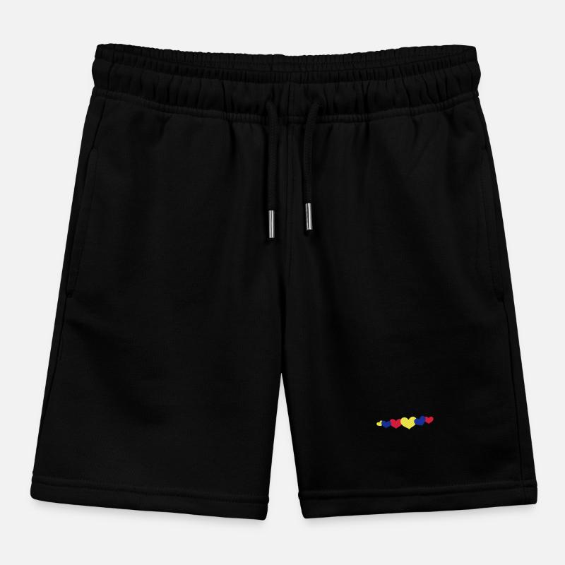 Coeurs Amour Coloré Short de jogging enfant bio Stanley/Stella