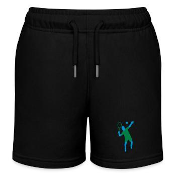 Tennis - Kinder Organic Joggingshorts Mini Bolter von Stanley/Stella - Schwarz - Vorne
